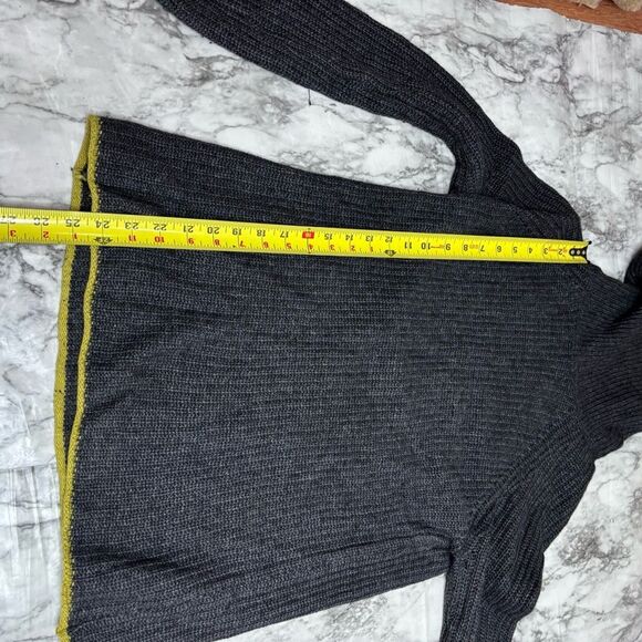 Bartolini wool Cashmere Blend Turtleneck Sweater grey gray medium Made in Italy - Picture 5 of 6